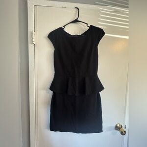 Express Black Mini Peplum Dress